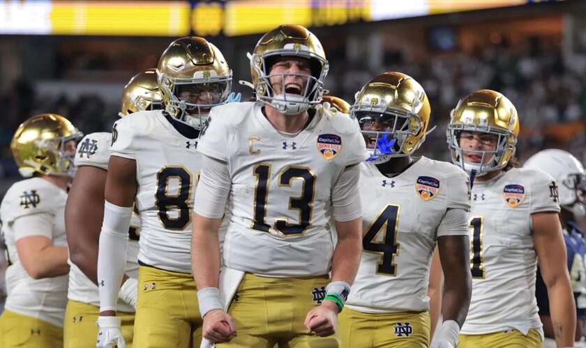 Riley Leonard returns from injury to lead Notre Dame to national championship game in CFP win vs Penn State