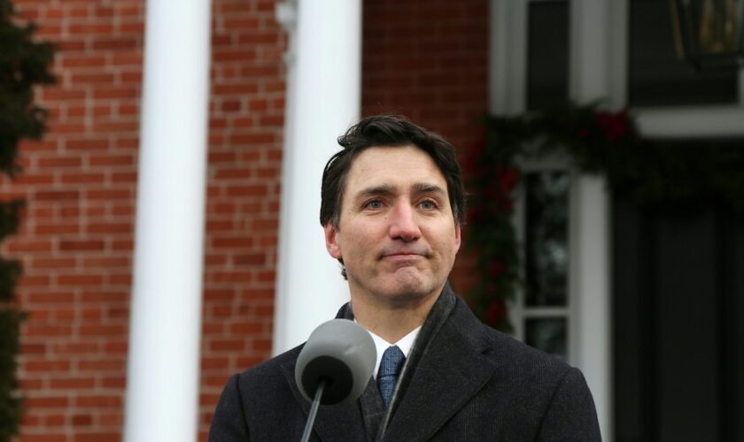 Le Premier ministre du Canada, Justin Trudeau, annonce sa démission, le 6 janvier 2025 à Ottawa.