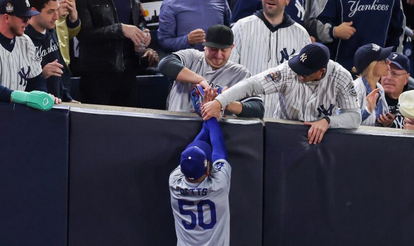 Yankees fans who interfered with Mookie Betts in World Series banned from MLB stadiums indefinitely: report