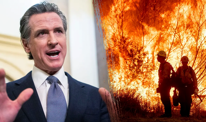 Newsom responds to those angry over wildfire response by pointing finger at local leaders, Trump