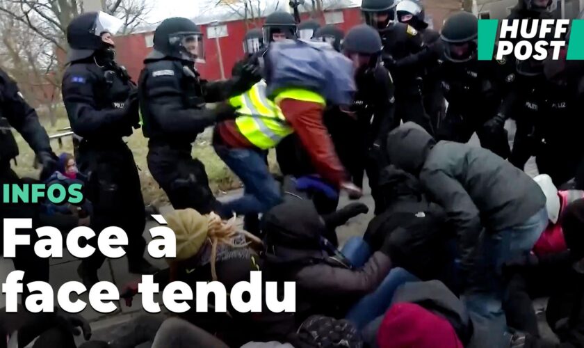 En Allemagne, avant un meeting du parti d’extrême droite AfD, face à face très tendu entre ONG et police