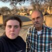 A dad and daughter help evacuees learn whether their homes survived the California wildfires