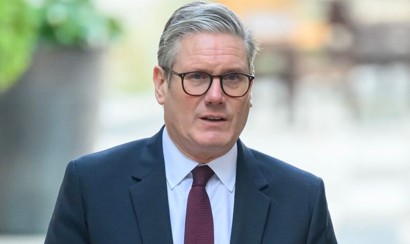 Prime Minister Sir Keir Starmer during a visit to the City of London Police station, central London Paul Grover/Telegraph/PA Wire