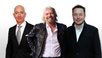 Jeff Bezos, Sir Richard Branson, and Elon Musk are racing to the stars