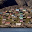 FILE - A view of the village of Kangaamiut in Greenland, Wednesday, July 3, 2024. (Ida Marie Odgaard/Ritzau Scanpix via AP, File)