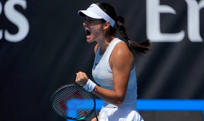 Emma Raducanu beats service issues to win Melbourne opener