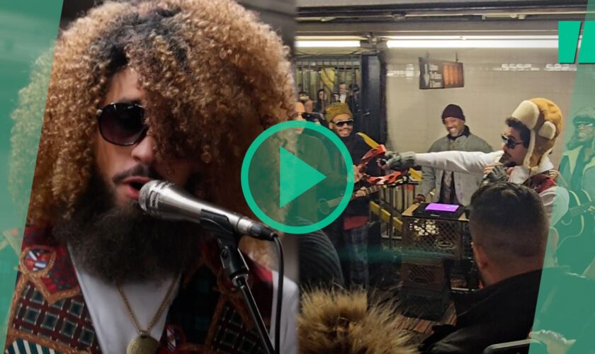 Bad Bunny fait un concert surprise dans le métro à New York avec Jimmy Fallon