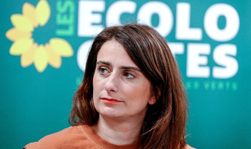 Marine Tondelier, patronne des écologistes, le 15 février 2024 à Paris