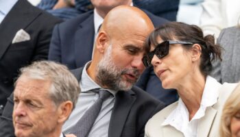 Celebrity Sightings At Wimbledon Tennis Championships - Day 6 ** STORY AVAILABLE, CONTACT SUPPLIER** Featuring: Pep Guardiola, Cristina Serra Where: London, United Kingdom When: 06 Jul 2024 Credit: Ray Tang/Cover Images **STRICTLY EDITORIAL USE ONLY**  (Cover Images via AP Images)