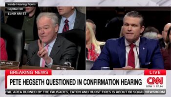 Squirmy Pete Hegseth shredded by Democratic senator for cheating on the ‘mother’ of his child