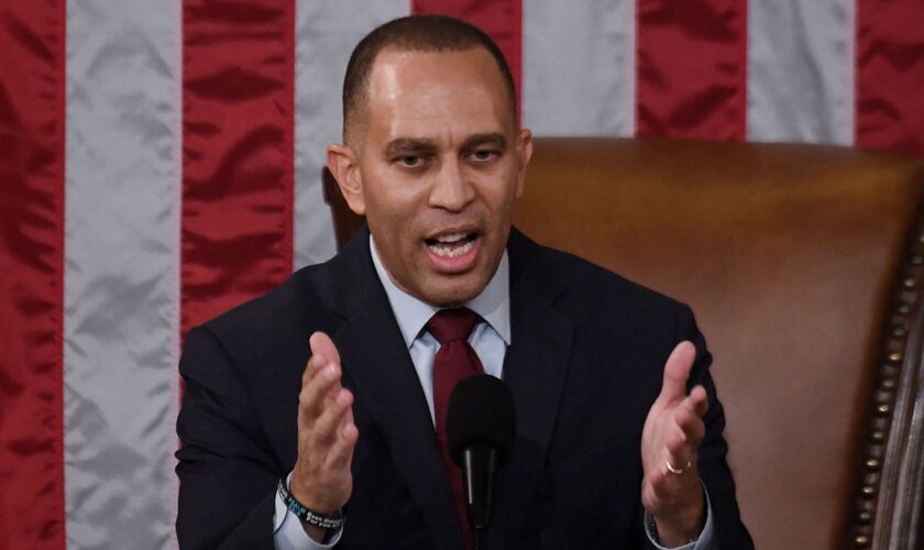 Hakeem Jeffries says trans athletes ban bill will 'unleash predators on girls' but offers no explanation how