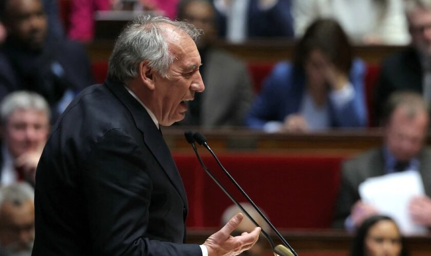 Le Premier ministre François Bayrou prononce son discours de politique générale à l'Assemblée nationale à Paris le 14 janvier 2025