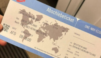 En Allemagne, des tracts de l’AfD en forme de «billet d’expulsion» envoyés à des personnes issues de l’immigration, une enquête ouverte