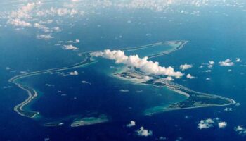 Diego Garcia, the largest island in the Chagos archipelago. Pic: Reuters