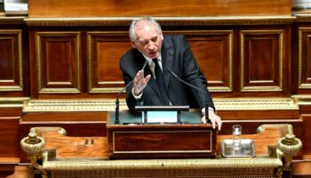 Le Premier ministre François Bayrou s'exprime au Sénat, le 15 janvier 2025 à Paris