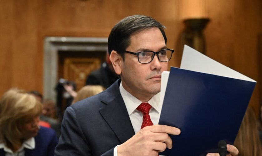 Marc Rubio devant le Sénat américain le 15 janvier