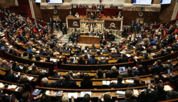 Le Premier ministre François Bayrou (C) fait sa déclaration de politique générale à l'Assemblée nationale le 14 janvier 2025 à Paris