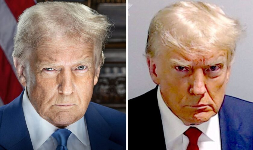 New Trump portrait released - and it has drawn comparisons to his mugshot