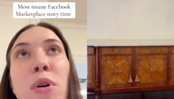 Texas woman thought she only bought an antique cabinet on Facebook marketplace — but discovers way more inside