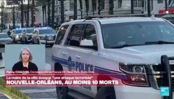 Au moins dix morts et plusieurs blessées dans une attaque à la voiture-bélier à La Nouvelle-Orléans