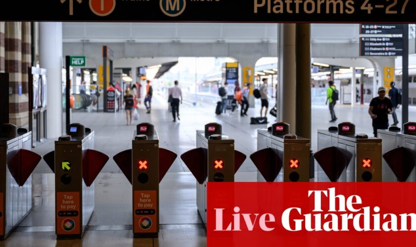 Australia news live: Sydney braces for storm cleanup and more train disruption;