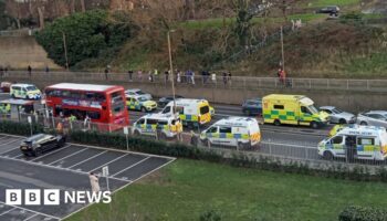 Boy, 14, stabbed to death on London bus