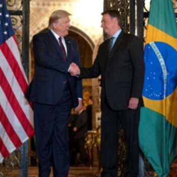 Donald Trump (links) und Jair Bolsonaro im Jahr 2020