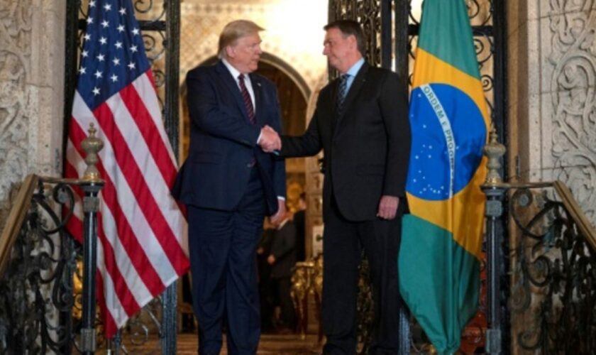 Donald Trump (links) und Jair Bolsonaro im Jahr 2020