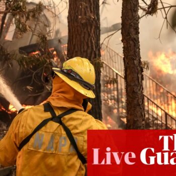 California fires live: Los Angeles fighting largest blaze in its history amid water and firefighting shortages