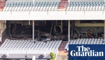 Caulfield Racecourse fire: suspicious blaze engulfs grandstand in Melbourne’s south-east