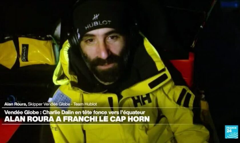 "C'est un moment magique " : Alan Roura, skipper dans le Vendée Globe, passe le cap Horn