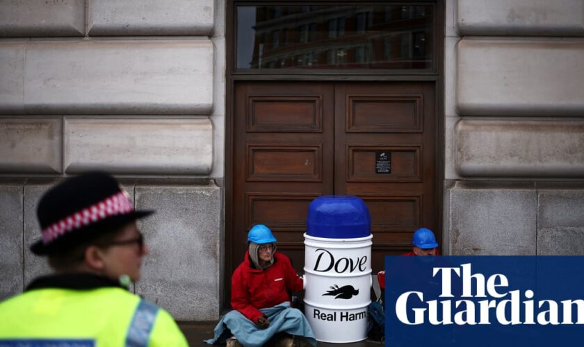 Charges against 34 people dropped over plastic pollution protest at Unilever HQ