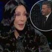 Cher gives Jimmy Kimmel icy look and shuts down interview after blasting late-night host's 'dumb' question