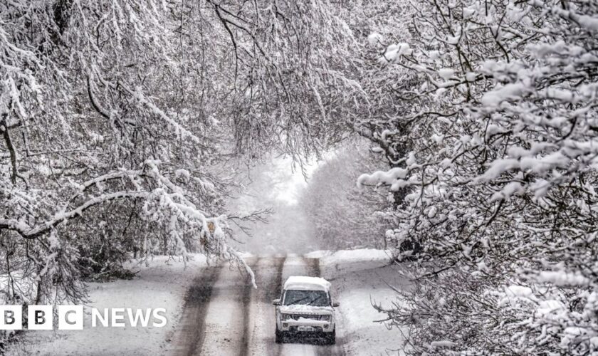 Commuters warned of icy roads as cold snap continues to freeze UK