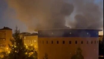 Declarado un incendio en el Planetario de Pamplona, sin daños personales