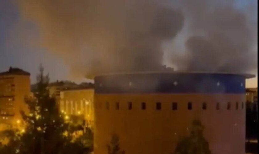 Declarado un incendio en el Planetario de Pamplona, sin daños personales