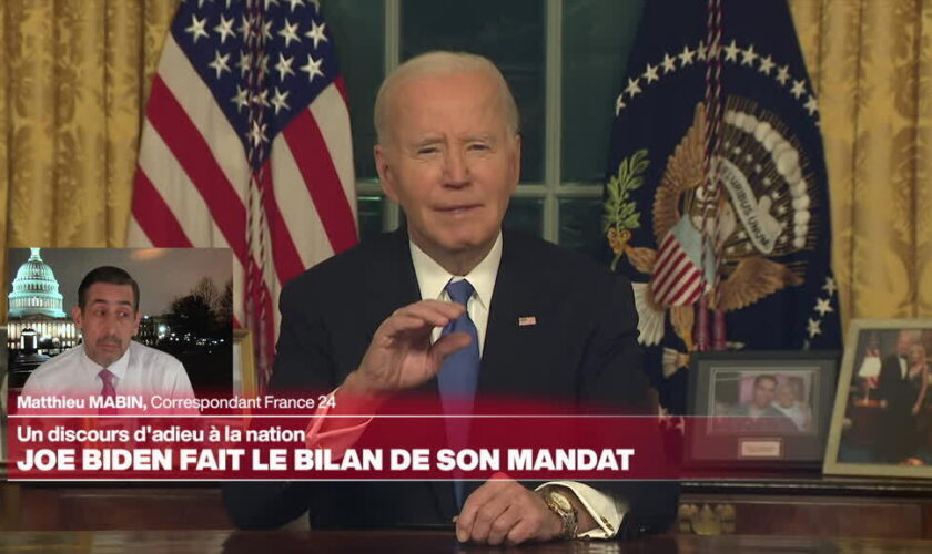 Dernier discours de Joe Biden : "une déclaration d'amour à la patrie et une mise en garde"