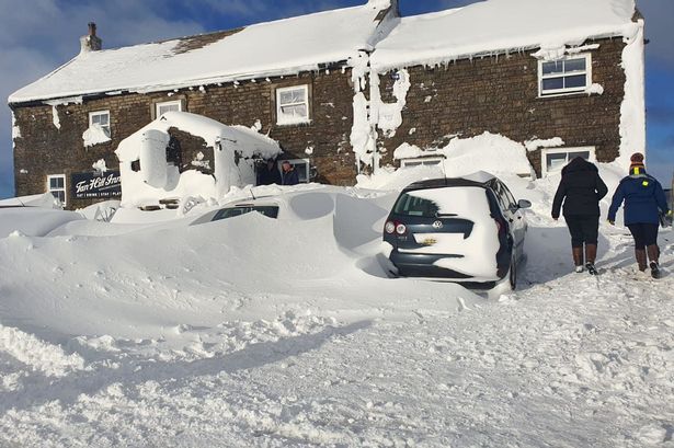 Dozens trapped in Britain's highest pub after 'ignoring' Met Office snow warning