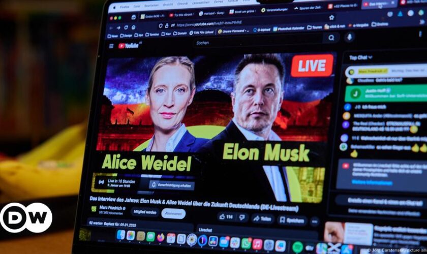 Elon Musk hosts X talk with German far-right AfD's Weidel