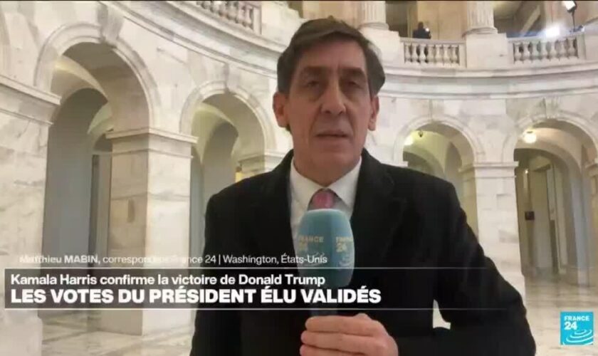 États-Unis : l'élection de Donald Trump certifiée par le Congrès