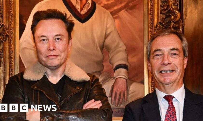 Farage distances himself from Musk on Robinson