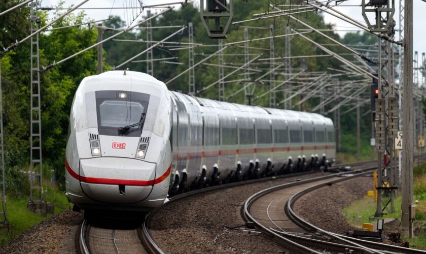 Der Sturm hat auch Auswirkungen auf die ICE-Strecke Berlin-Hamburg. (Symbolbild) Foto: Soeren Stache/dpa