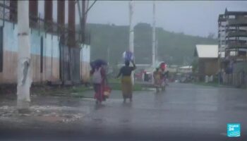 Fortes pluies et premières inondations par la tempête Dikeledi à Mayotte