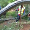 Giant hot metal ring leaves Kenya locals baffled by mysteriously 'falling from outer space'