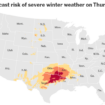 Heavy Snow and Ice Is Forecast for Southern U.S. on Thursday and Friday