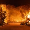 Hollywood sign fire: Horror as AI image of landmark alight in 'apocalyptic' wildfires goes viral