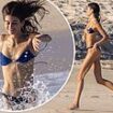 Kaia Gerber sizzles in tiny bikini on solo New Year Cabo break WITHOUT Austin Butler... as split rumors swirl