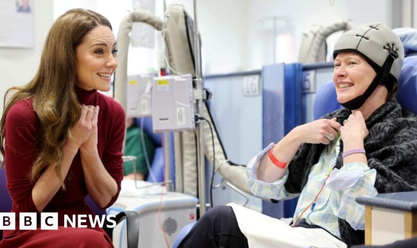 Kate thanks staff at cancer hospital where she was treated