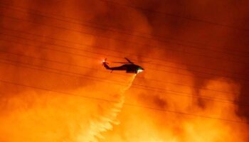 LA fire fury as drones force hero water-dropping planes to evacuate and stop wildfire help