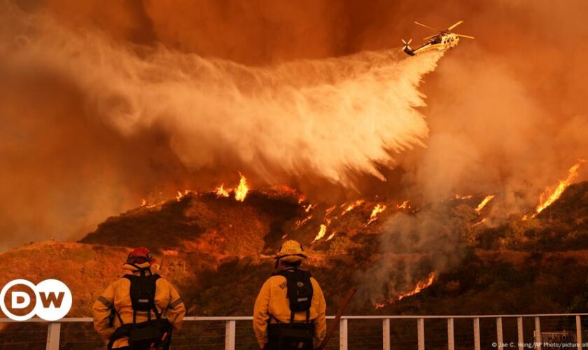 LA fires: Race to contain outbreaks with winds set to return